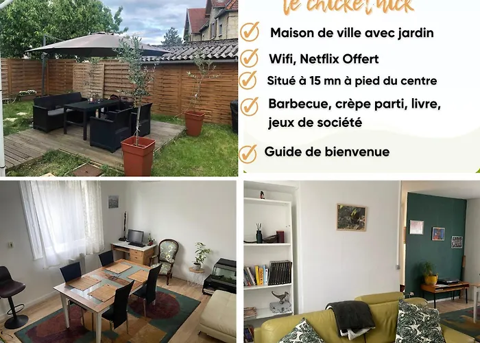 Chicethnik! Maison De Ville, 3 Chambres, 6 Places.