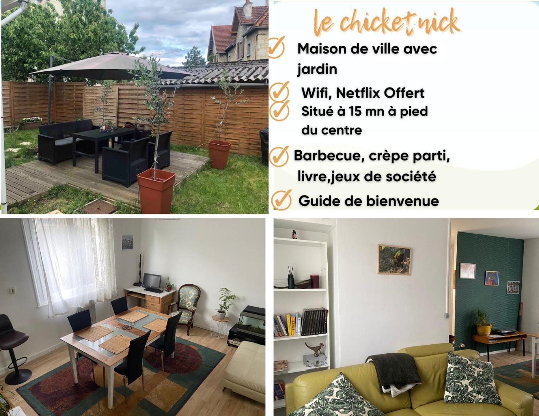 Chicethnik! Maison De Ville, 3 Chambres, 6 Places. Hébergement de vacances Besançon