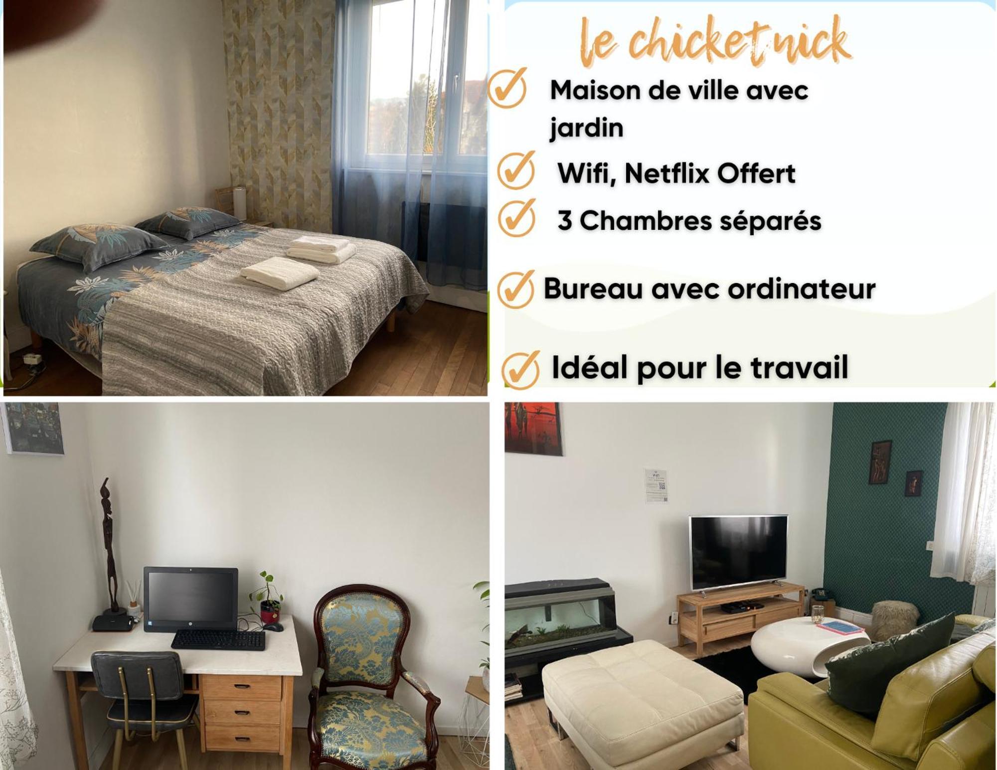 Chicethnik! Maison De Ville, 3 Chambres, 6 Places. Holiday home Besancon